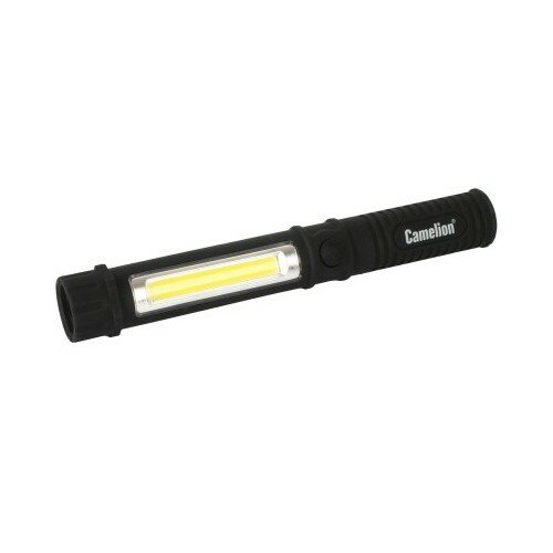 Camelion LED51521 фонарь-ручка, COB LED+1W LED, 3XR03, пластик, магнит, клипса, блистер