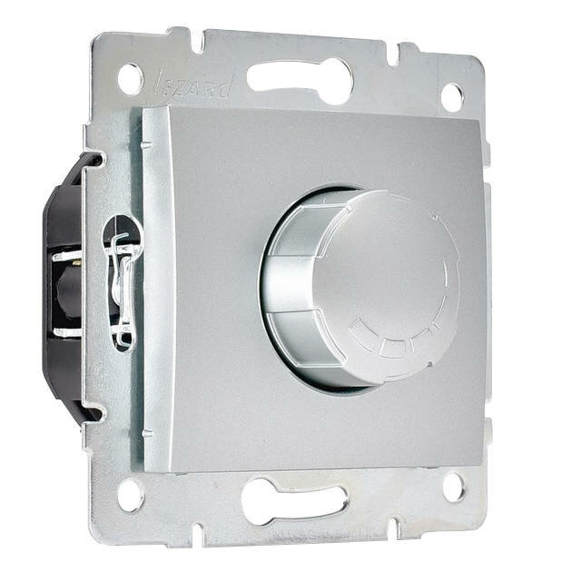 фото Диммер поворотный lezard karina 800вт матовое серебро