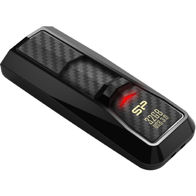 USB флешка Silicon Power Blaze B50 32Gb black USB 3.0 (90/25 Mb/s)