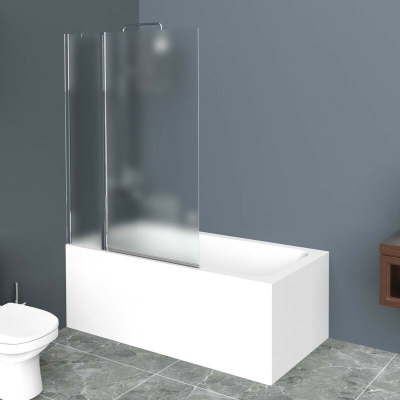 Шторка для ванны 100 см BelBagno UNO-V-11-100/150-P-Cr текстурное стекло