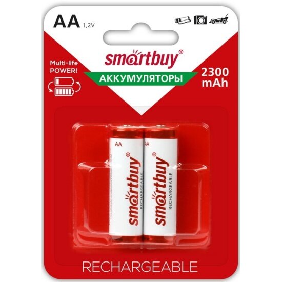 Аккумулятор Smartbuy LR6 AA 2300 mAh (уп 2 шт)