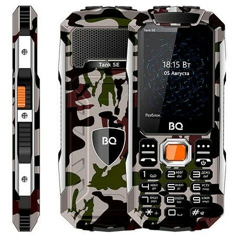 BQ Мобильный телефон 2432 Tank SE Military Green Военный зеленый