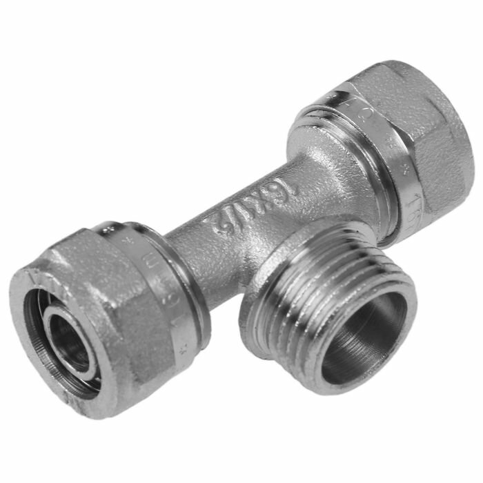 AQUALINK Тройник AQUALINK, обжимной, 1/2" х 16 мм, наружная резьба