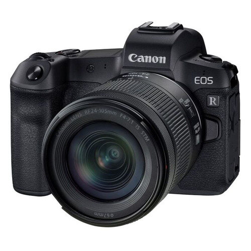 Фотоаппарат Canon EOS R kit ( RF 24-105 mm F4-7.1 IS STM), черный [3075c033]