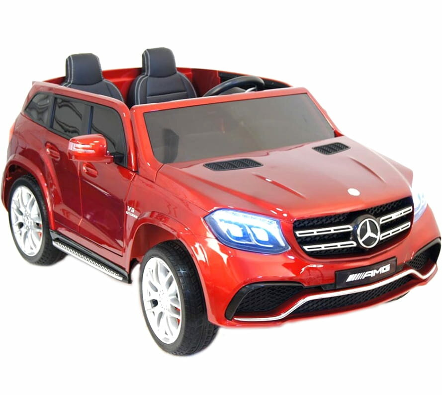 RIVERTOYS двухместный электромобиль Mercedes-Benz GLS63 4WD - вишневый глянец