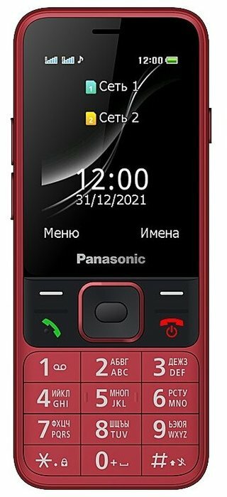 Мобильный телефон Panasonic KX-TF200RUR, красный