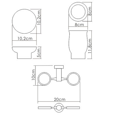 Держатель стакана и мыльницы Wasserkraft K-24126 SET1502 - фотография № 3