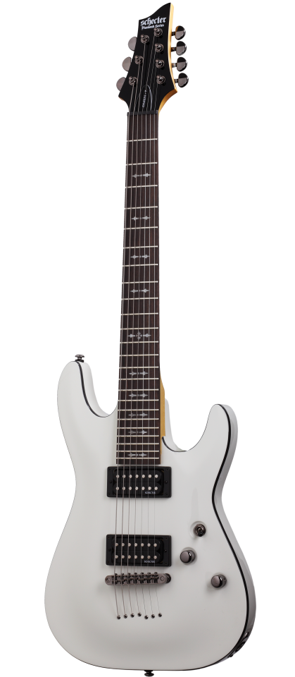 Schecter Omen-7 VWHT гитара электрическая, 7 струн, цвет винтажный белый