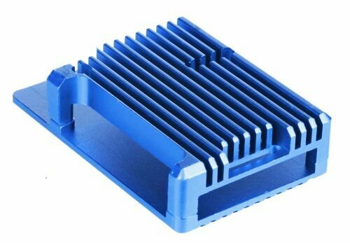 Корпус Qumo RS003 32879 Aluminium Case for Raspberry Pi 4, blue