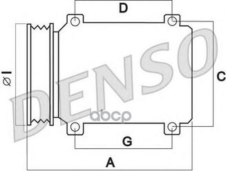 Компрессор Кондиц.Toyota Yaris Ii 1.8 2006- Denso арт. DCP50243