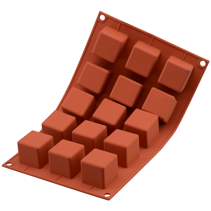 Форма для приготовления пирожных cube 3,5 х 3,5 см силиконовая - фотография № 7