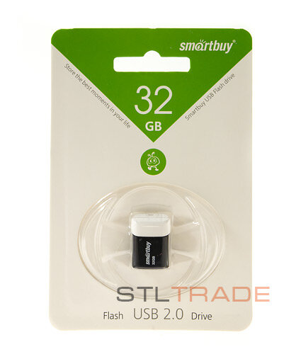 SB32GBLara-K, 32GB USB 2.0, Lara Series, Black, SmartBuy