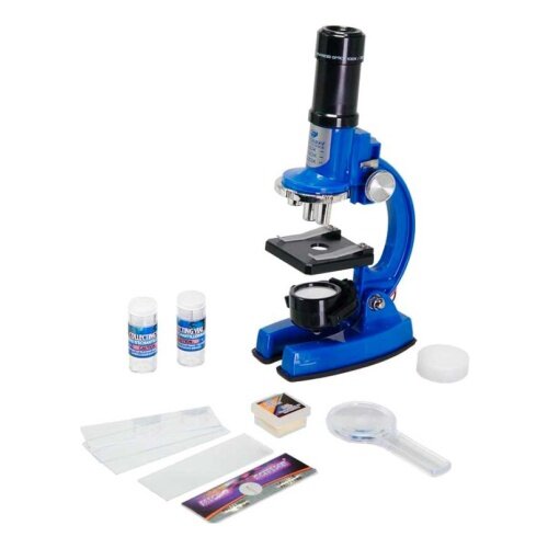 Набор для опытов с микроскопом и аксессуарами, 33 предмета, синий Eastcolight 21331