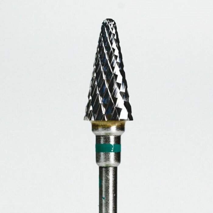 Фреза твердосплавная AWIX Professional "Елочка" D-6 мм, зеленая