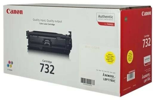 Тонер Картридж Canon 732Y 6260B002 желтый для Canon LBP7780 (1500стр.) 6260B002