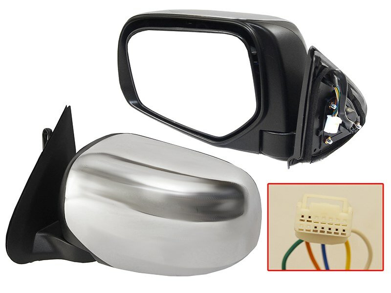 фото Зеркало L200 TRITON 15- левое - хром, регулировка, складывание SAT ST-MB9