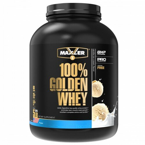 Maxler Протеин Maxler 100% Golden Whey (2270 г) ванильное мороженое