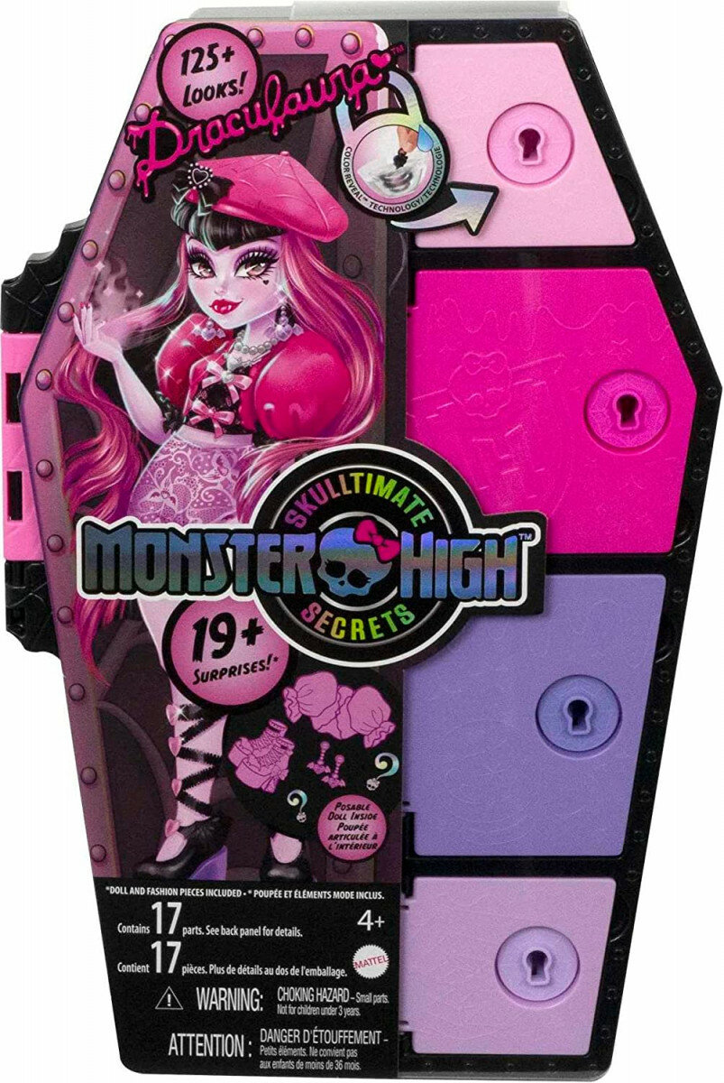 Кукла Monster High Skulltimate Secrets Draculaura Монстр Хай Скультимейт Сикретс Дракулаура