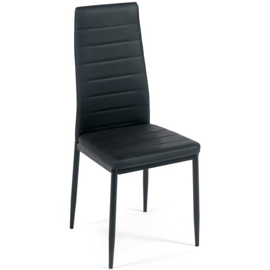 Стул обеденный TETCHAIR Easy Chair (mod. 24) / 1 шт. в упаковке металл/экокожа, 40x42x95.5см, черный