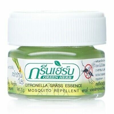 Тайский бальзам с цитронеллой Green Herb Citronella Grass Essence 20g