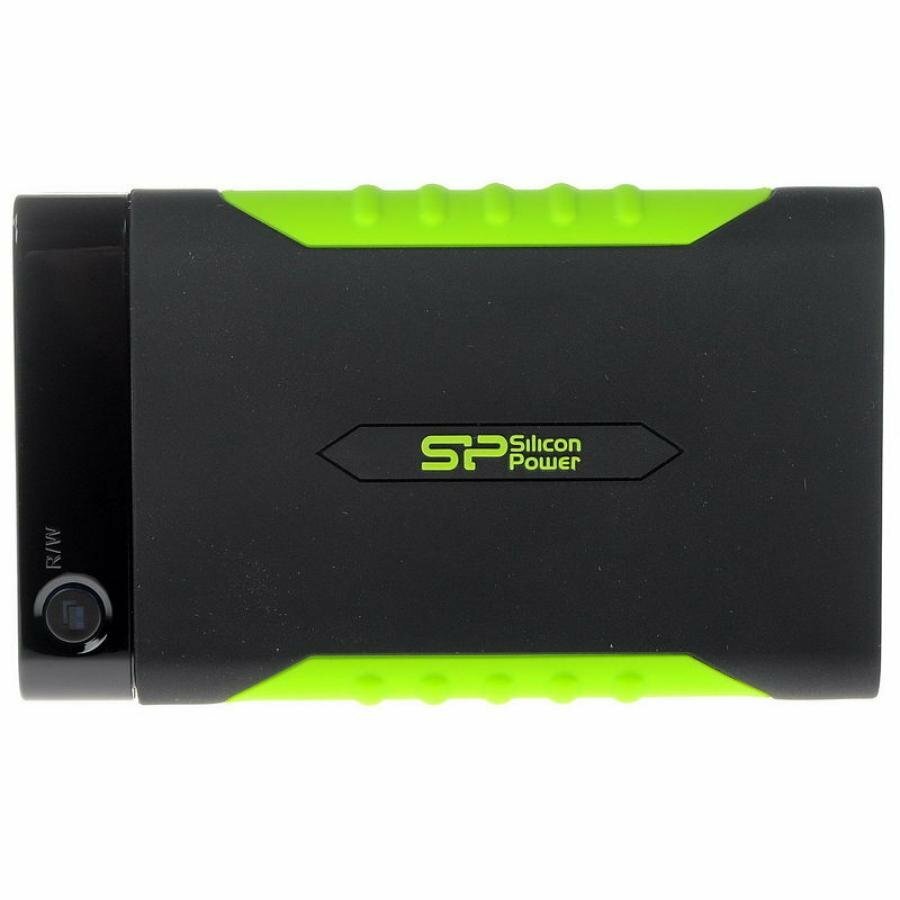 Внешний HDD Silicon Power Armor A15 2Tb Black-Green (SP020TBPHDA15S3K)