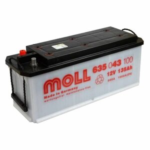 Аккумулятор Moll SHD 135LT 135 Ач 1000А euro