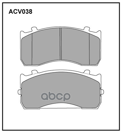 Колодки Тормозные Дисковые ALLIED NIPPON арт. ACV038K