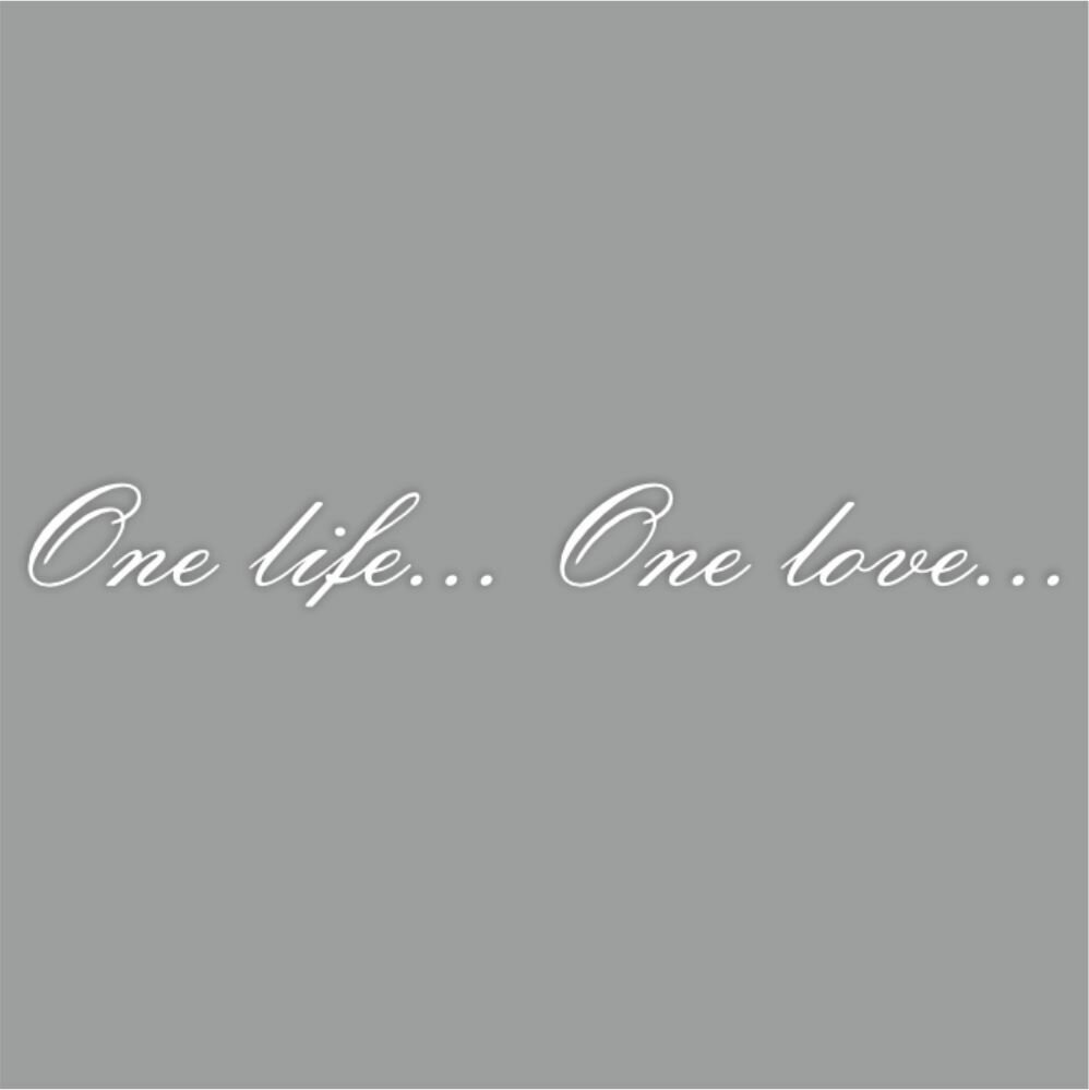  "One life...One love...", 400551 , , ,  