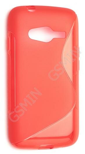 Чехол силиконовый для Samsung Galaxy Ace 4 Lite (G313h) S-Line TPU (Красный)