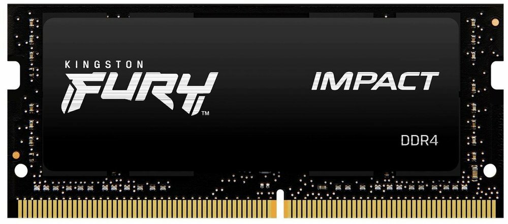 Память оперативная Kingston 8GB 3200MHz DDR4 CL20 Sodimm Fury Impact KF432S20IB/8 .