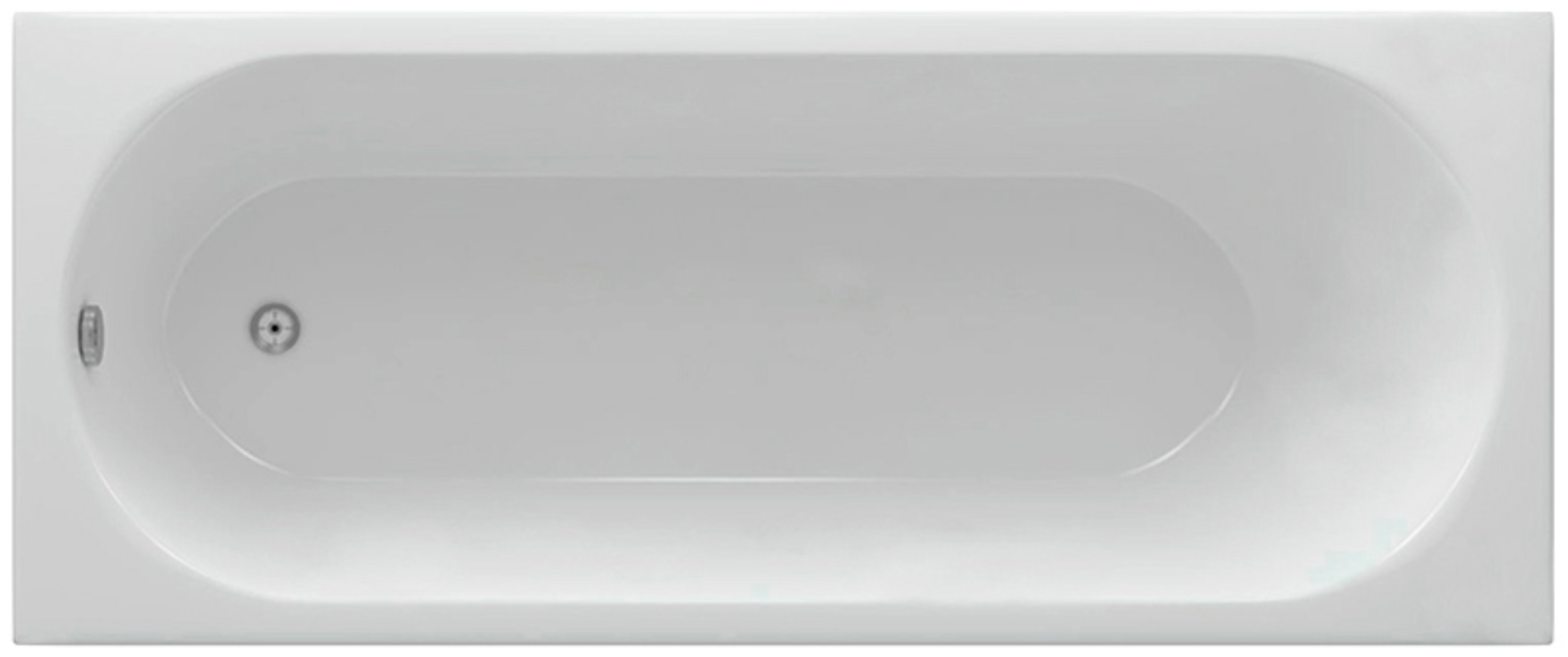 Акриловая ванна Aquatek Оберон 180x80 OBR180-0000003 слив слева