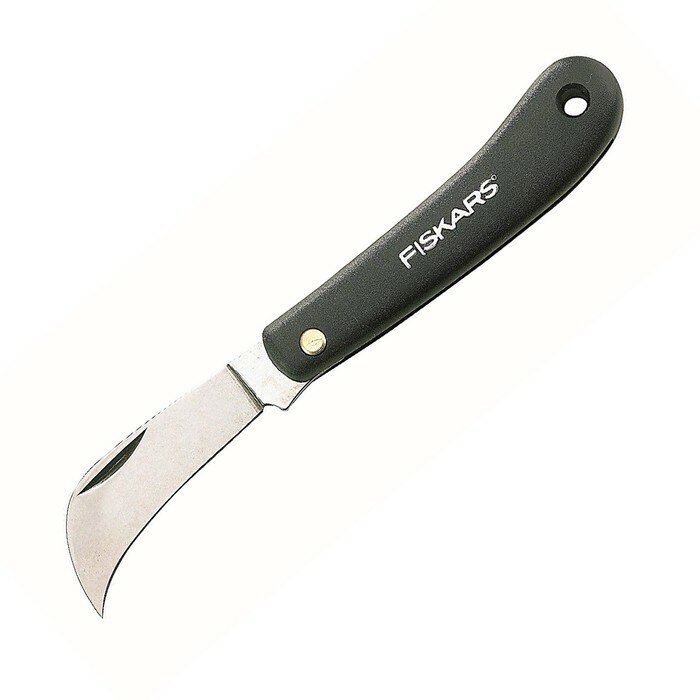 FISKARS Нож садовый, 17 см, прививочный, с пластиковой ручкой