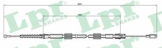 Трос стояночного тормоза Audi A4/A4 Avant 00>08 Seat Exeo/Exeo ST 08>13 LPR C0049B