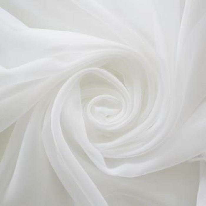 Тюль вуаль 300х270 см, белый, полиэстер 100% - фотография № 3