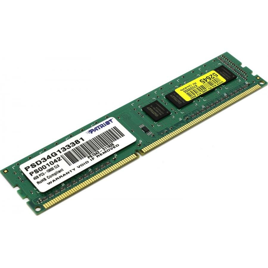   DDR3 Patriot 4Gb 1333MHz (PSD34G133381)