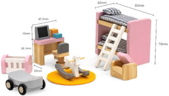 Игрушечная мебель Viga Детская комната, в коробке 44036