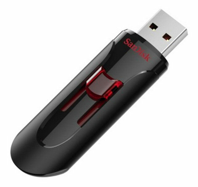 Флешка SanDisk Cruzer Glide SDCZ600-256G-G35, black / red