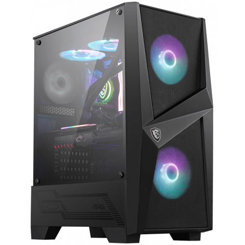 Корпус MSI MAG FORGE 100R mid-tower, ATX, tempered glass side panel 2x A-RGB 120mm & 1x 120mm fans inc.