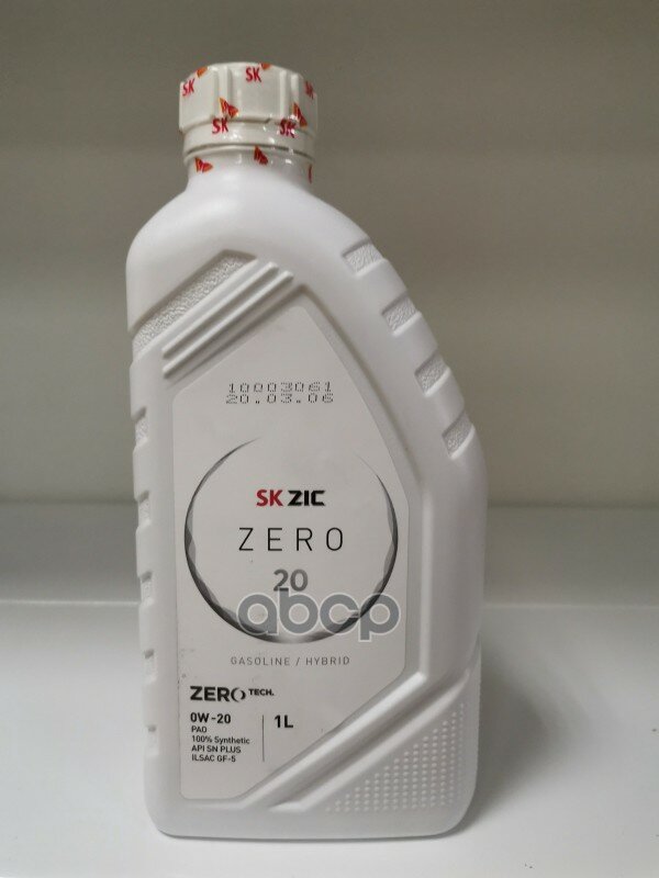 Zic Масло Моторное Zic Zero 20 0w-20 Синтетическое 1 Л 132035