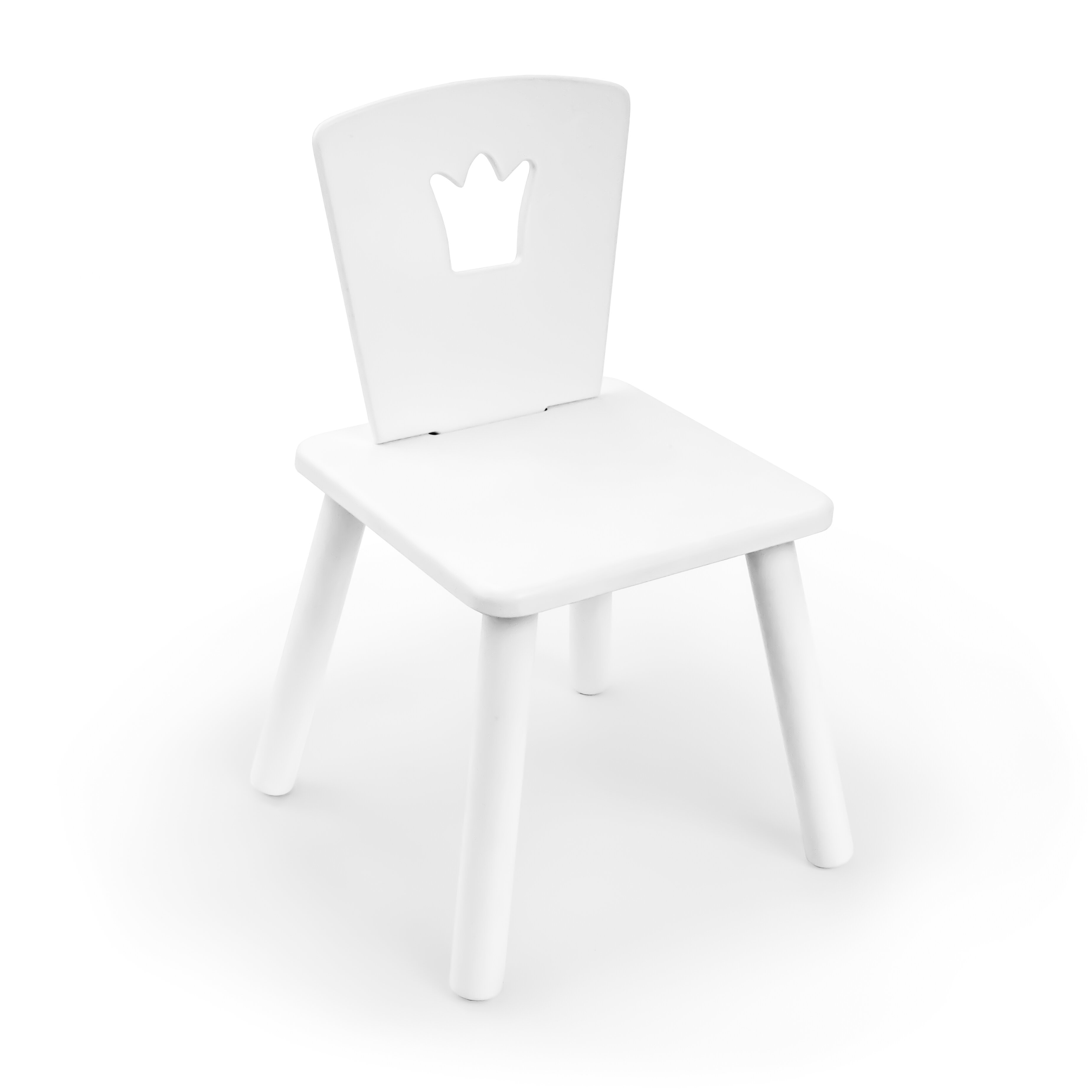 Детские столы и стулья для детей "Корона" ROLTI Baby (розовая столешница/белый, массив березы/мдф) - фотография № 2