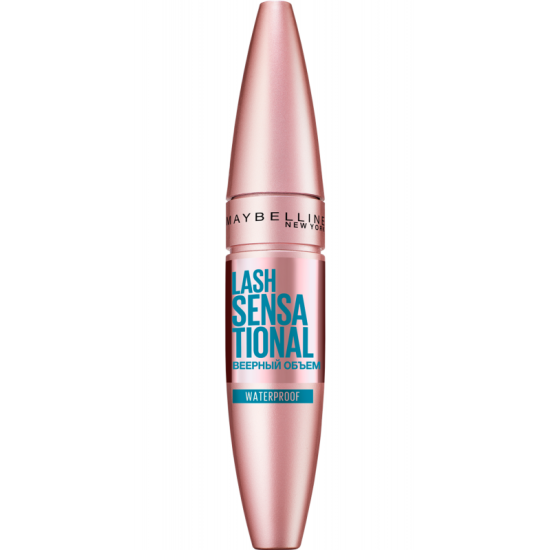 Тушь для ресниц водостойкая Maybelline New York Lash Sensational Веерный объем, черная, 9,5 мл