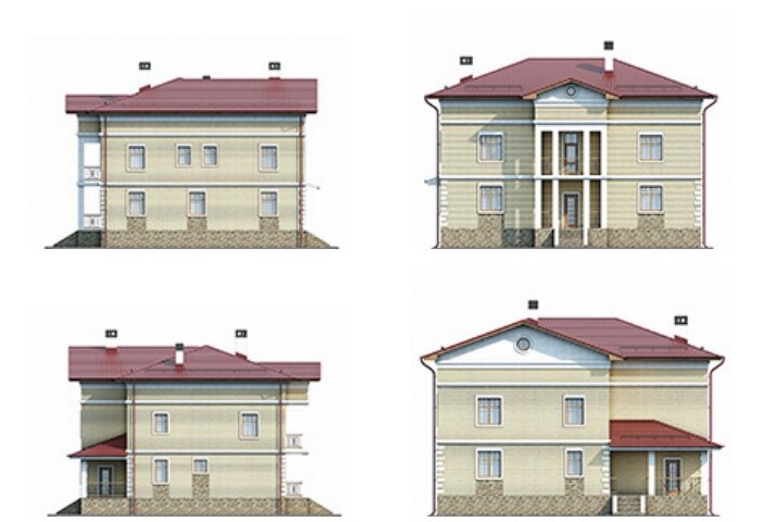 Проект дома Plans-42-95 (311 кв.м, поризованный кирпич) - фотография № 3