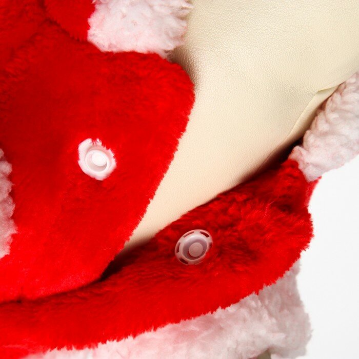 Куртка на кнопочках с меховой отделкой Santa, M (ДС 25, ОГ 37 см) - фотография № 5