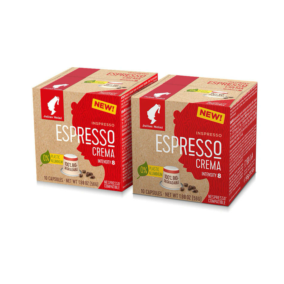 Кофе в капсулах Julius Meinl Inspresso Espresso Crema (Эспрессо Крема) стандарта Nespresso, 2x10шт - фотография № 1