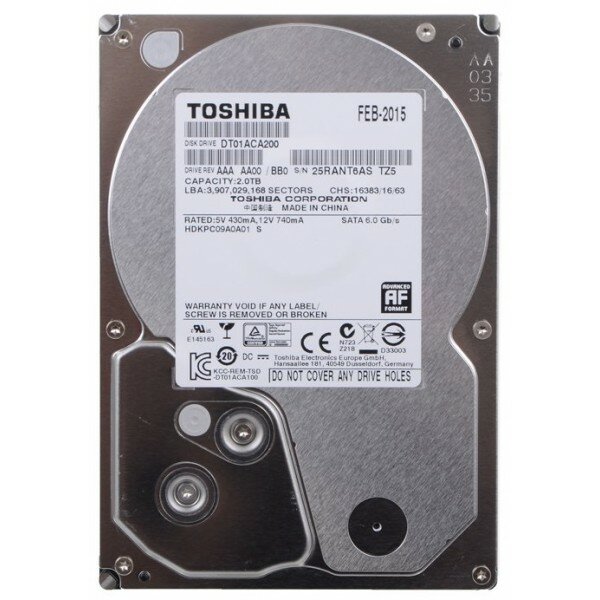   Toshiba SATA-III 2Tb DT01ACA200 (7200rpm) 64Mb 3.5