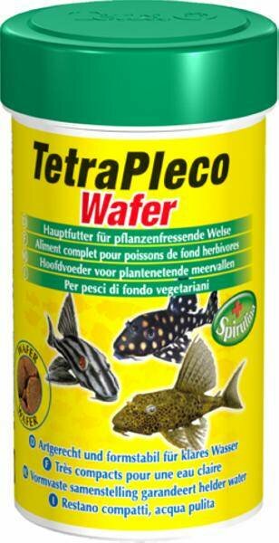 Корм для рыб Tetra Pleco Wafers 199118 Основной корм для любых видов травоядных донных рыб 250мл, пластинки, 133гр, 133 гр (2 штуки)