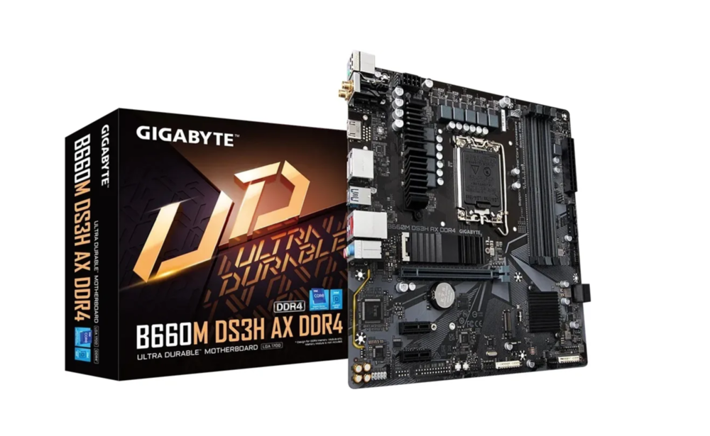 Материнская плата Gigabyte B660m Ds3h AX DDR4 Soc-1700 Intel B660 4xDDR4 mATX AC`97 8ch(7.1) GbLAN R