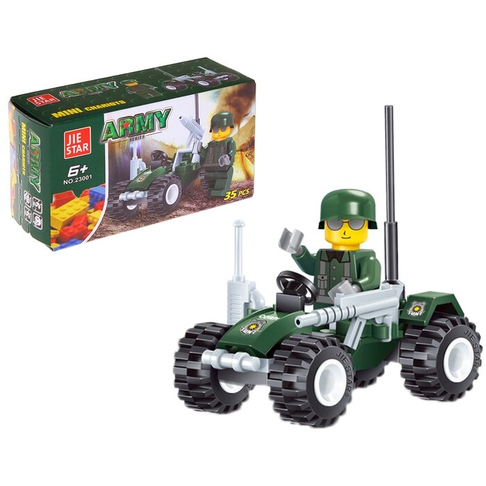 JIE STAR Конструктор Армия «Военный патруль», 35 деталей