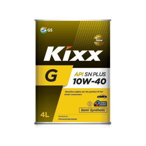 Моторное масло KIXX G, 10W-40, 4л, полусинтетическое [l210944tr1]