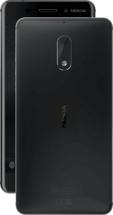 Nokia NOKIA 6 DS TA-1021 BLACK, 5.5'' 1920x1080, 1.2GHz, 8 Core, 3GB RAM, 32GB, up to 128GB flash, 16Mpix/8Mpix, 2 Sim, 2G, 3G, LTE, BT, Wi-Fi, NFC, GPS, Glonass, Micro-USB, 3000mAh, Android 7.1.1, 165g, 154x75.8x7.85,   